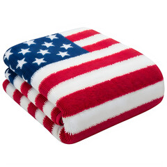 Obraz premium American flag design on a soft cube pillow