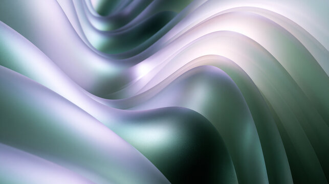 Abstract Smooth Wavy Background with Soft Metallic Sheen