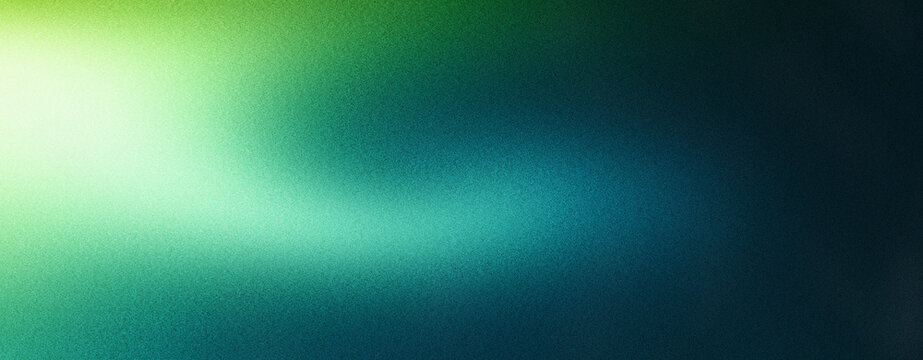Dark green blue glowing grainy gradient background noise texture backdrop webpage header banner design