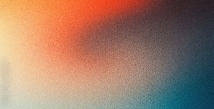 Dark grainy gradient background orange white blue teal blurred noise texture header poster banner landing page backdrop design