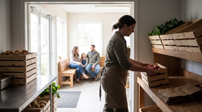 Pantry coordinator restocks fresh food for community service