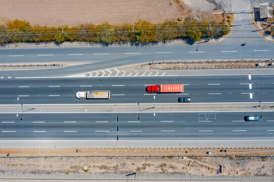 Foto cenital autopista ruta De Santiago al Sur 1