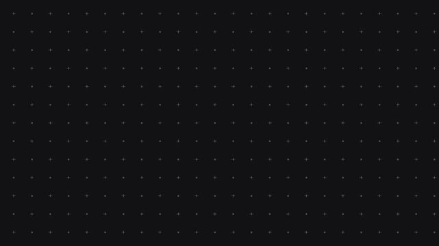 Dark Grid Plus And Dots Diagonal Seamless Loop Motion Background