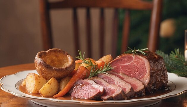 Christmas Prime Rib with Yorkshire Pudding and Gravy