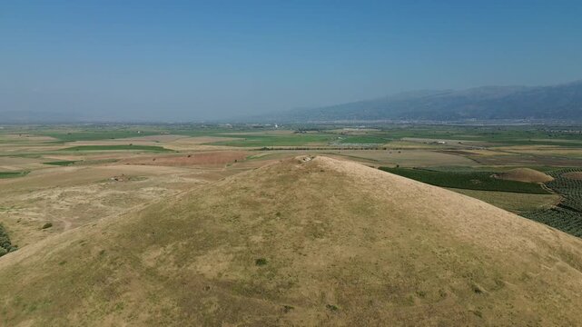 Drone Shot of the Massive Tumulus of Alyattes | Ancient Lydian Tomb in Turkey