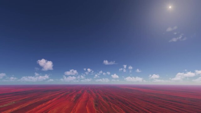 Aerial shot of Simpson Desert in Northern Territory. Australia