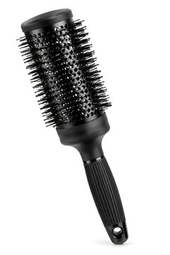 Round Barber Brush with Vented Barrel for Blow Dry Styling Volume Grooming and Salon Work