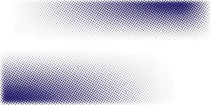 Abstract dark blue halftone dot background vector with wave pattern, modern gradient raster effect design for tech presentation, banner, cover template, and digital poster