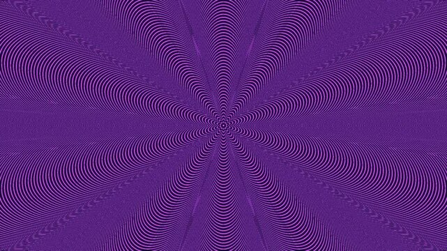 Dark Purple Geometric Kaleidoscope Starburst Motion Loop