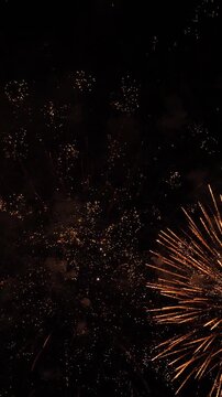 festive fireworks sky, happy fire colored smoke, party festive happy fireworks, light show spectacle, firework choreography, colorful explosions, royal fireworks, festive sky show, celestial fireworks
