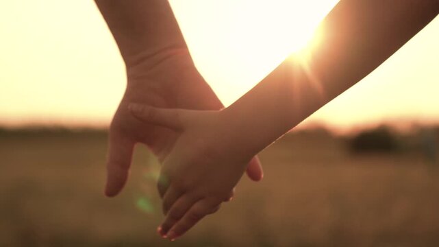 Happy family park, children dream nature, father hand giving helping hand child kid sunset outdoors, park serenity, sunset glow, sunset walk, father-child connection, serene evening, child's learning