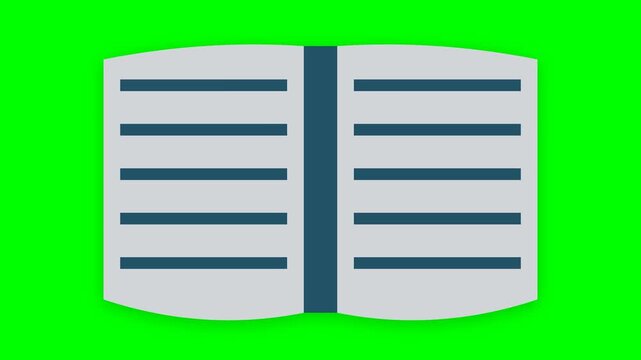 open book icon showing reading process representing education knowledge discovery and study