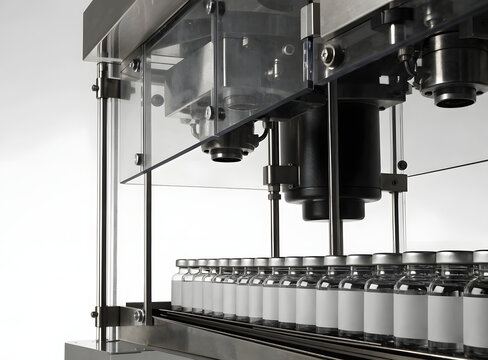 Quality pharmaceutical production in a factory.