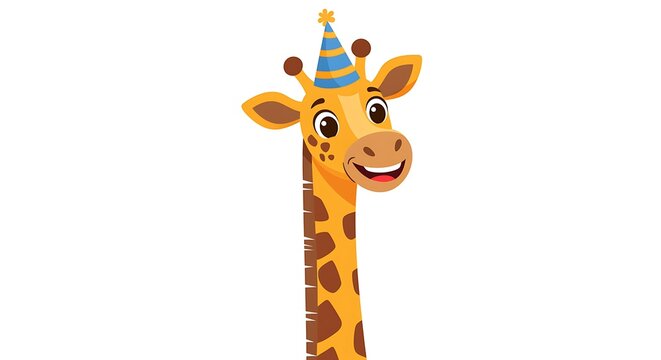 Happy giraffe cartoon