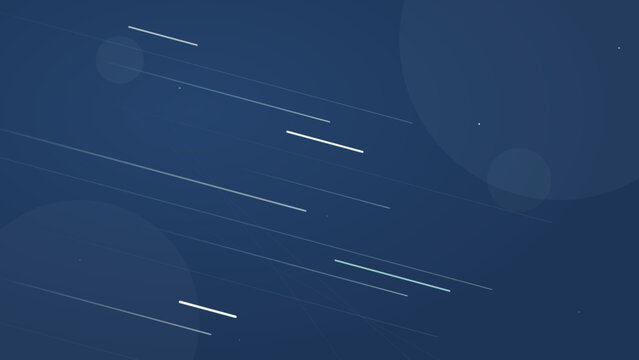 Abstract Blue Technology Background With Diagonal Light Motion Trails Speed