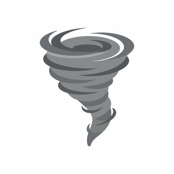 Tornado icon representing severe weather and natural disaster