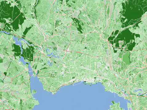 A map of the urban area in Mount Vernon, New York