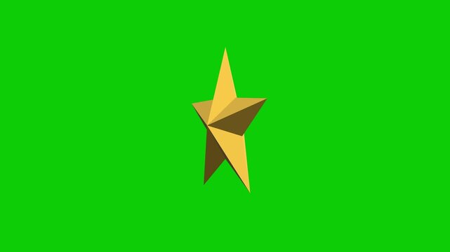 3d golden star icon for rating and favorite 