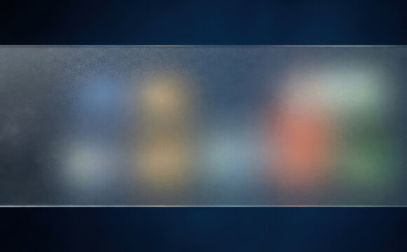 Frosted glass texture overlay with blurred colorful background shapes for modern design and abstract UI elements concept