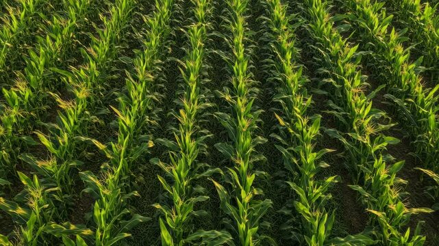 Healthy crop of corn ready for harvest