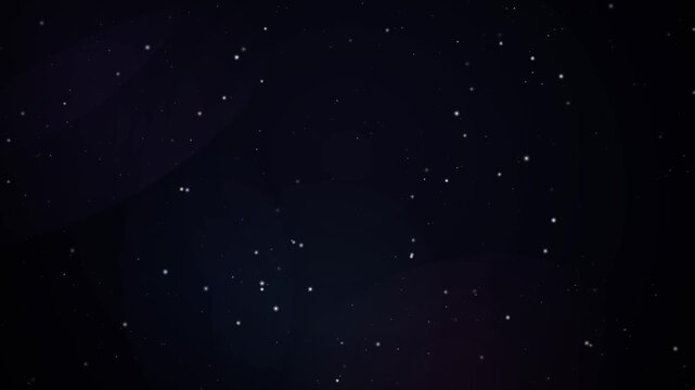 Starfield Galaxy Background with Twinkling Stars and Shooting Stars, Seamless Loop