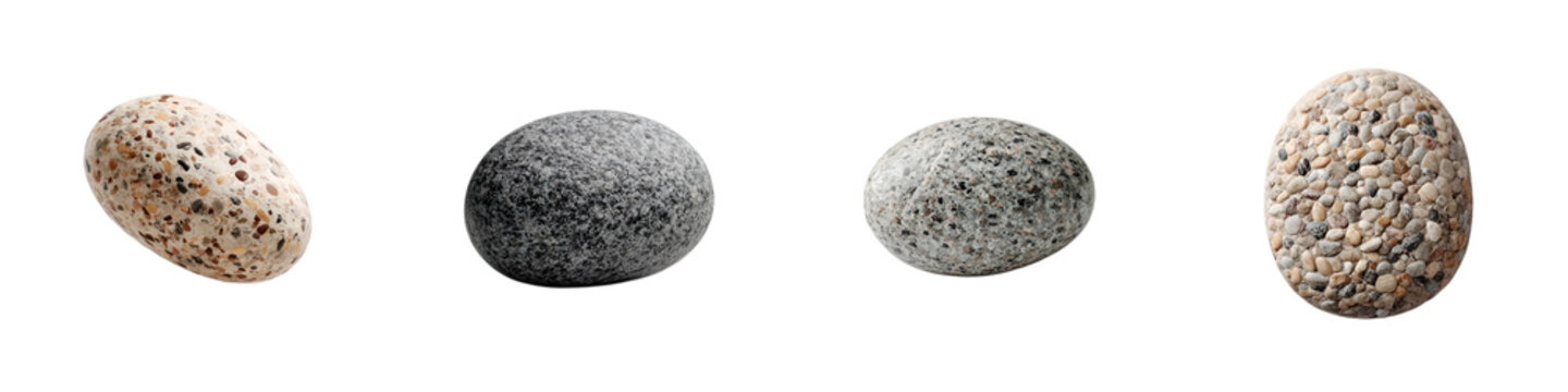 Pebble Collection - Smooth Textured Stones for Zen, Spa, and Nature Illustrations
