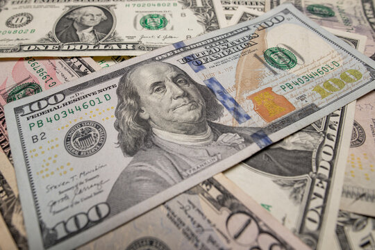 Currency pattern texture with dollars. Dollars finance banking layout. Dollars investment savings concept. American money dollars texture.