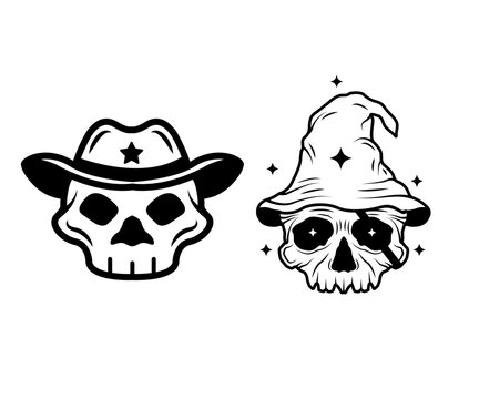 simple skull tattoo design for your body or arn hand