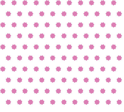 Seamless pink starburst pattern background - design for textile prints, gift wrapping paper, and web banners. Transparent PNG version.