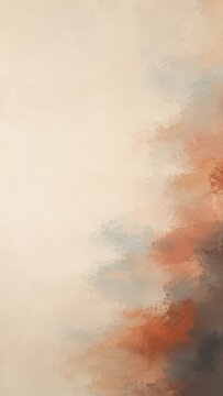 Abstract Background with Warm Painterly Textures and Earth Tones