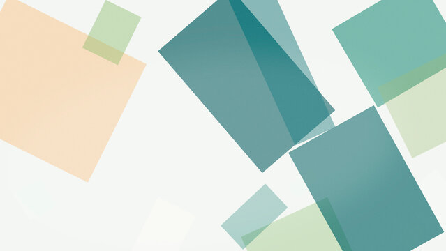 A serene abstract mosaic of overlapping teal, green, and cream rectangles creates a modern, calming backdrop for presentations, website headers, or branding.