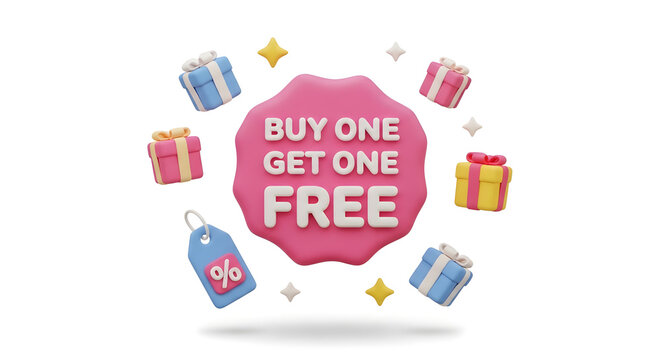 Buy One Get One Free Sale Promotion.