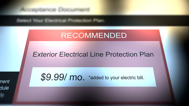  Exterior Electric Line Coverage Plan for Generic Utility Company