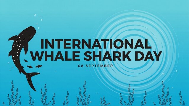 International whale shark day design for marine conservation awareness event with whaleshark, conservation