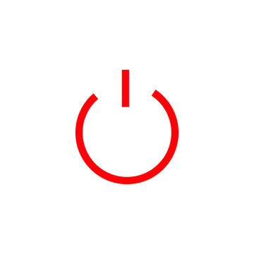 red button with a sign