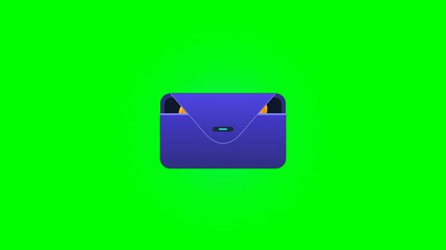 Top-Up Wallet Fill - Animated Wealth Deposit on Greenscreen