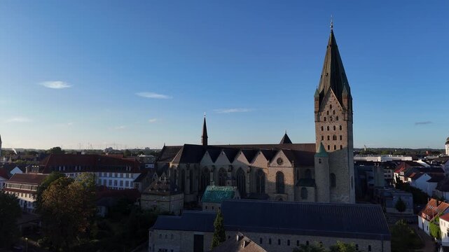 Gentle Drone Orbit Along the Cathedral and Theodorianum