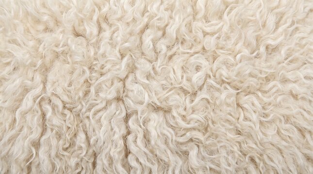 Soft natural white sheep wool, fluffy fibers creating a seamless textured background, premium textile and carpet design concept