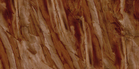 Naklejka premium Chocolate Brown Stone Surface Featuring Layered Organic Striations and Warm Rustic Movement