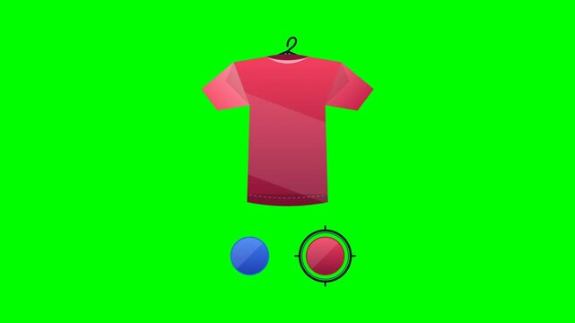 Color Swatch Ring Select - Animated E-Commerce Tint on Greenscreen