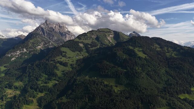 Highlands landscape Europe Switzerland Churfirsten mountains Glarus Alps nature