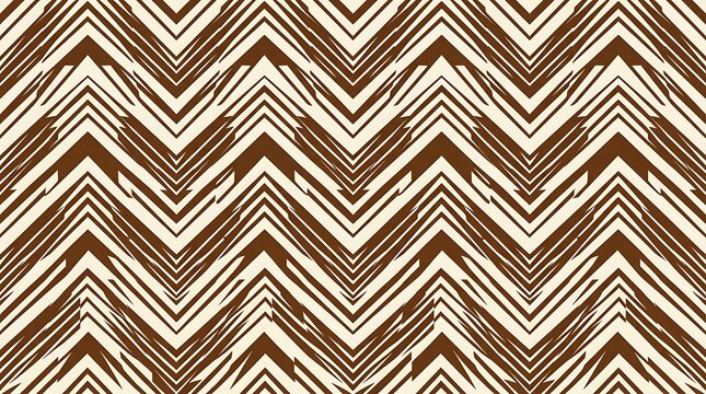Brown and beige tribal chevron geometric pattern background