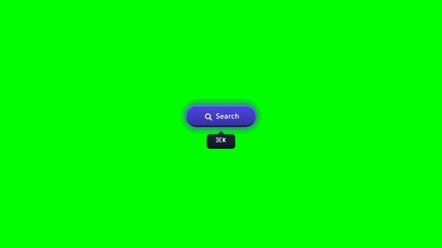 Keyboard Shortcut Hint Pop - Animated Tooltip Alert on Greenscreen