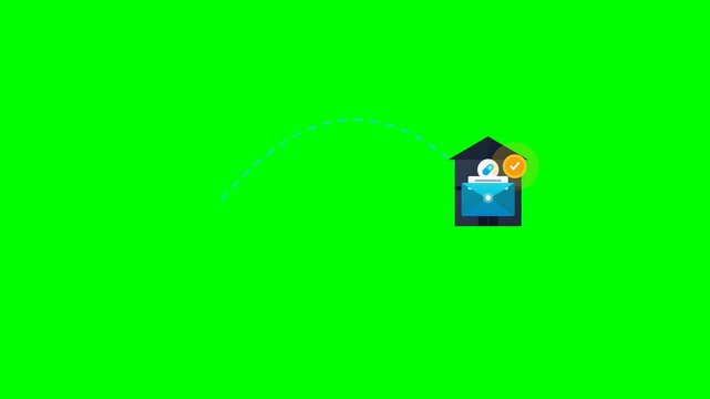 Prescription Sent Rx Fly - Animated Pharmacy E-Script on Greenscreen