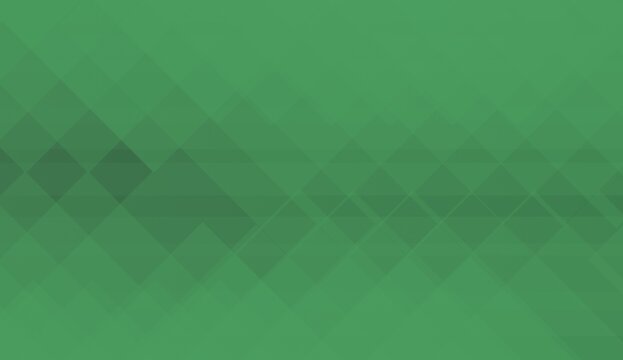 Abstract green geometric background with layered diamond shapes and subtle overlapping translucent patterns