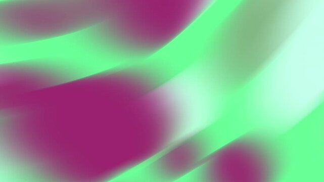 Soft fluid magenta and mint green waves drifting across the screen