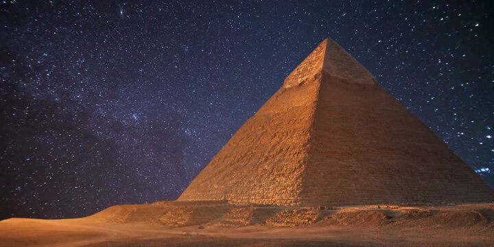 pyramid in the night sky pyramids in the night