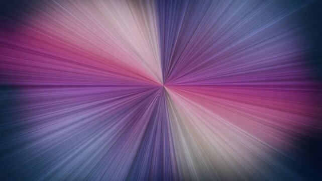Abstract pink and blue radial light burst background, digital animation, seamless loop