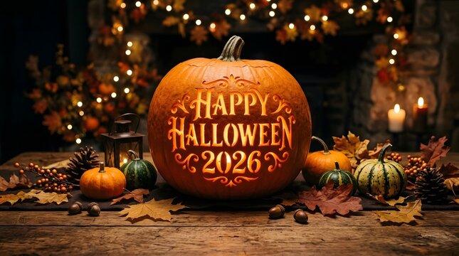 A beautifully illuminated halloween pumpkin scene complete with festive decorations and a warm inviting glow for 2026