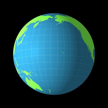 3D animated rotating planet earth globe showing America continents on transparent background in seamless loop video footage